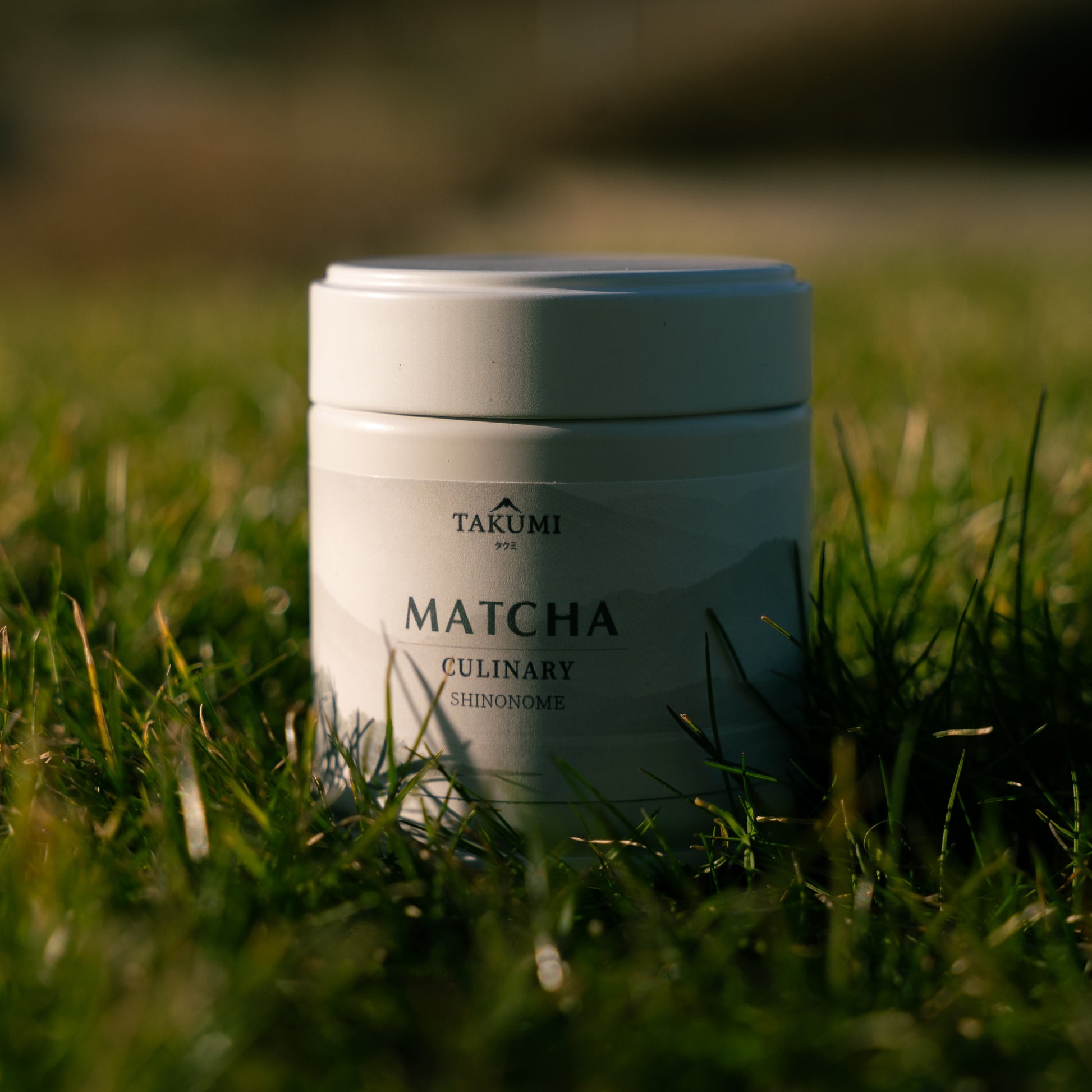 Shinonome Culinary Matcha prémium japán matcha tea por fehér fémdobozban főzéshez és matcha lattéhoz