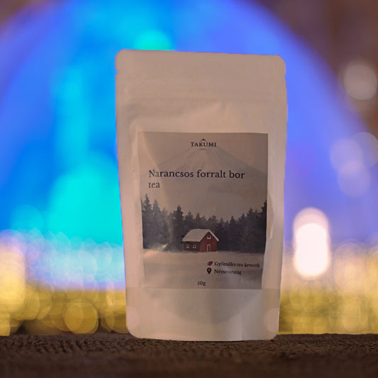 Narancsos forralt bor tea